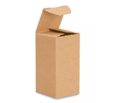 Reverse Tuck Cartons - Kraft, 1 1⁄2 x 1 1⁄2 x 3" - 25 pcs | Packaging Supplies