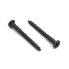 Philips Head 2" Black Steel Drywall/Wood Screws Countersunk(Flat) PH3 (3000)