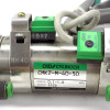 CKD CMK2-M-40-50 Cylinder & (2) CKD R3 DC5/24V Sensors & (2) CKD SC3G-6-4 Valves