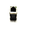 (120) NEW RJ45 Ethernet Gigabit 7G05 3-LED Top Tab TH Connectors 200-0108-103