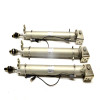 SMC CDG1BN32-300 Round Pneumatic Cylinders w/ Balluff Sensors - Lot of 3 - Used