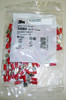 100 x 3M 94804 Female Quick Disconnect Crimp Terminal Red 22-18 AWG