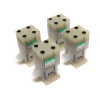 (Lot of 4) CKD Corporation AMD01-X40-S High Purity Chemical Liquid PFA Valves