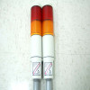 (2) Federal Signal FS MSL2 Microstat Red & Amber Status Indicators w/31.5" Poles