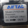 Airtac 2V025-08 2/2-Way Direct Acting Normally Closed Solenoid Valve 24VDC