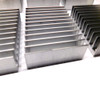 3.5"L x 3.0"W x 0.85"H Drilled Aluminum Heatsinks 0.24" Spacing (10)