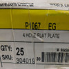 Atkore/Unistrut P1067 4-Hole Straight Flat Plate Fittings 9/16"