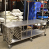 SPG Stainless Steel Prep Table Cooking Demonstration Chef Demo w/Mirror 8' x 30"