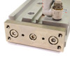 SMC MGPM20-100 Pneumatic Guide Cylinder w/ (2) IFM MKN3000-BPKG/AS Switches