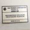 Gai-Tronics 394AL-001 Emergency Weatherproof Telephone w/ Series 225 Enclosure