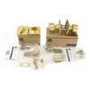 Yale Marcel Rosette w/ Dylan Knob Passage w/Single Cylinder Deadbolt Satin Brass