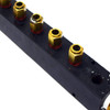 10-Port Aluminum 12.375" Hydraulic Manifold Block (2) 3/4"NPT (8) 1/2"NPT Brass