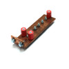 Solid Copper 10.5"L x 3" x 1/4"T Busbar 11-Hole 1.75"H for Grounding/Connections
