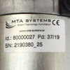 MTA Systems Type PM78D037 48VDC Motor w/ 17:1 Gearbox and Encoder