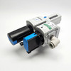 Festo MS6N-EM1-1/2-S Shutoff Valve w/ MS6N-LFR-1/2 Air Filter Regulator 145psi