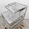 Stainless Steel Cleanroom Computer Cart w/ Sliding Shelves & Stand