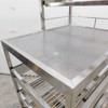 Stainless Steel Cleanroom Computer Cart w/ Sliding Shelves & Stand