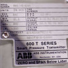 ABB 600 T Series 621RD2U07811141 Pressure Transmitter w/ (2) 5" Sensors