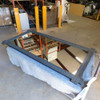 Four Hands Columbus Floor Mirror Dark Totum Black Wood Frame 80" x 40"