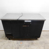 True TBB-2 Rolling Black Bar Refrigerator 2 Door 59"W x 27"D x 42"H