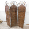 Folding Room Divider Privacy Screen Room Seperator 3-Panel Wicker