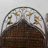 Folding Room Divider Privacy Screen Room Seperator 3-Panel Wicker