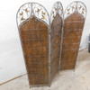 Folding Room Divider Privacy Screen Room Seperator 3-Panel Wicker