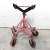 Heavy Duty Pipe Jack Stand Custom Welded Mobile Pipe Stand w/ Plate
