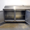 Continental Refrigerator CPA93 93"W 2-Full Door Stainless Steel Pizza Prep Table