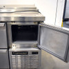 Continental Refrigerator CPA93 93"W 2-Full Door Stainless Steel Pizza Prep Table