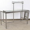 Poly Top 60" Packing Butcher Cutting Prep Table with Roller Conveyor Stainless