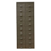 Antique Hobart Cabinet Company 20 Drawer Steel Cabinet 21 x 14 x 55 w/ Dividers
