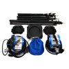 Arri Light Kit w/ 2x Arri 300 Plus, 3 Barn Doors, 3 TriPods, and Arri Hard Case