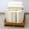 Plastic Conveyor Belt 1/4" White 66 ft x 24"W Varying Lengths w/ Drive Flights