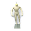 44" Youth Unisex Flexible Ghost Mannequin Torso w/Limbs Fabric Flexible Posable