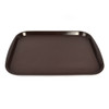Vollrath Traex 1418-01 Dark Brown 14" x 18" Premium Plastic Fast Food Trays (12)