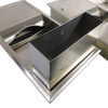 Bobrick Commercial Paper Towel Dispenser Trash Can Recessed Stainless Steel (Lot 2)
