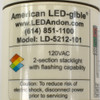 American LED-gible Stacklight Red/Green 2-Stack Safety Light Tower 120V Flashing