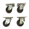 Faultless Heavy-Duty Industrial Steel 3" Rolling Caster Wheel (4)