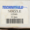 Techniweld 10N46 #8 Ceramic Gas Lens Nozzle  1/2" (50)