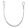 Wire Rope Slings, 3/16" x 24", 7 x 19 Strand Core, 1-3/8" Eyes, 304 SS (8)