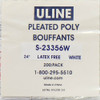 Uline S-23356W Pleated Poly Bouffant Cap Hair Net White (Case of 1000)