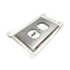Leviton 84003 1-Gang Duplex Wallplate Outlet Stainless Steel (Case of 20)