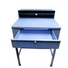 Global Industrial Blue Sloped Receiving Desk Shop Steel 34-1/2" L x 30" W x 51-3/4" H