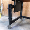 Symbiote Mobile Tech Workbench Height Adjustable w/Shelf & Power Strip 48" x 36"