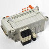SMC Pneumatics (3) VQ1301-5 (1) VQ1101-5 Assembly w/Base Manifold & Blank Plates