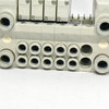 SMC Pneumatics (4) VQC1401-51 5 Port Solenoid Valves w/ Base Mount Manifold