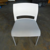 Steelcase Move Stacking Chair Upholstered Seat Arctic White 490410