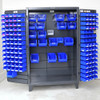 Strong Hold 46-BB-240/1G Tool Parts Storage Cabinet Steel 42"x24"x72" w/ Bins