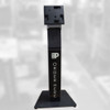 ELO Wallaby Black/Silver Self-Service 15 & 22-inch I-Series Mount Floor Stand c